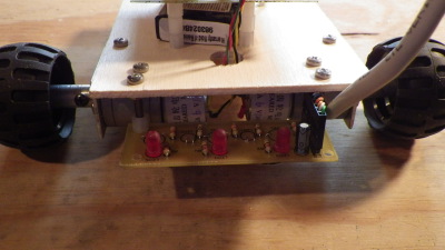 sensor board installed on robot