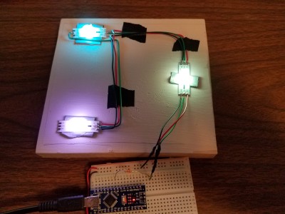 LED layout with illumination