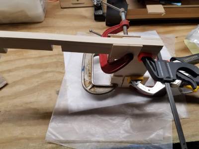 clamps hold it together while glue dries