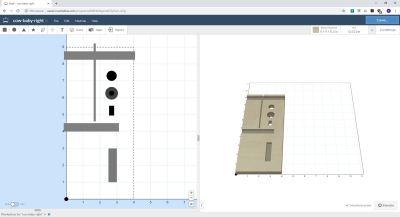 Easel screen shot for side design