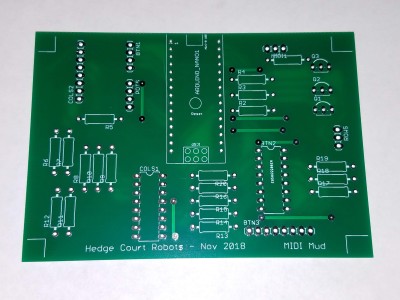 unpopulated PCB fresh from the fabrication house