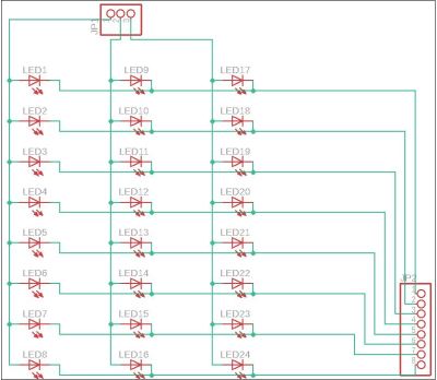 LED board schematic