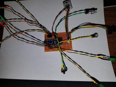 circuit soldering progress