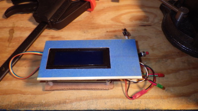 masked panel test fitting the LCD