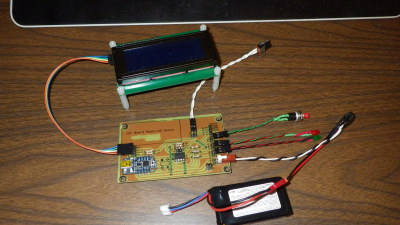 pcb, battery, and LCD with no enclosure