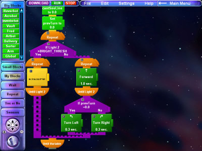 Mindstorms programming environment