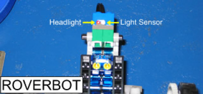 Detail view of Roverbot's sensor